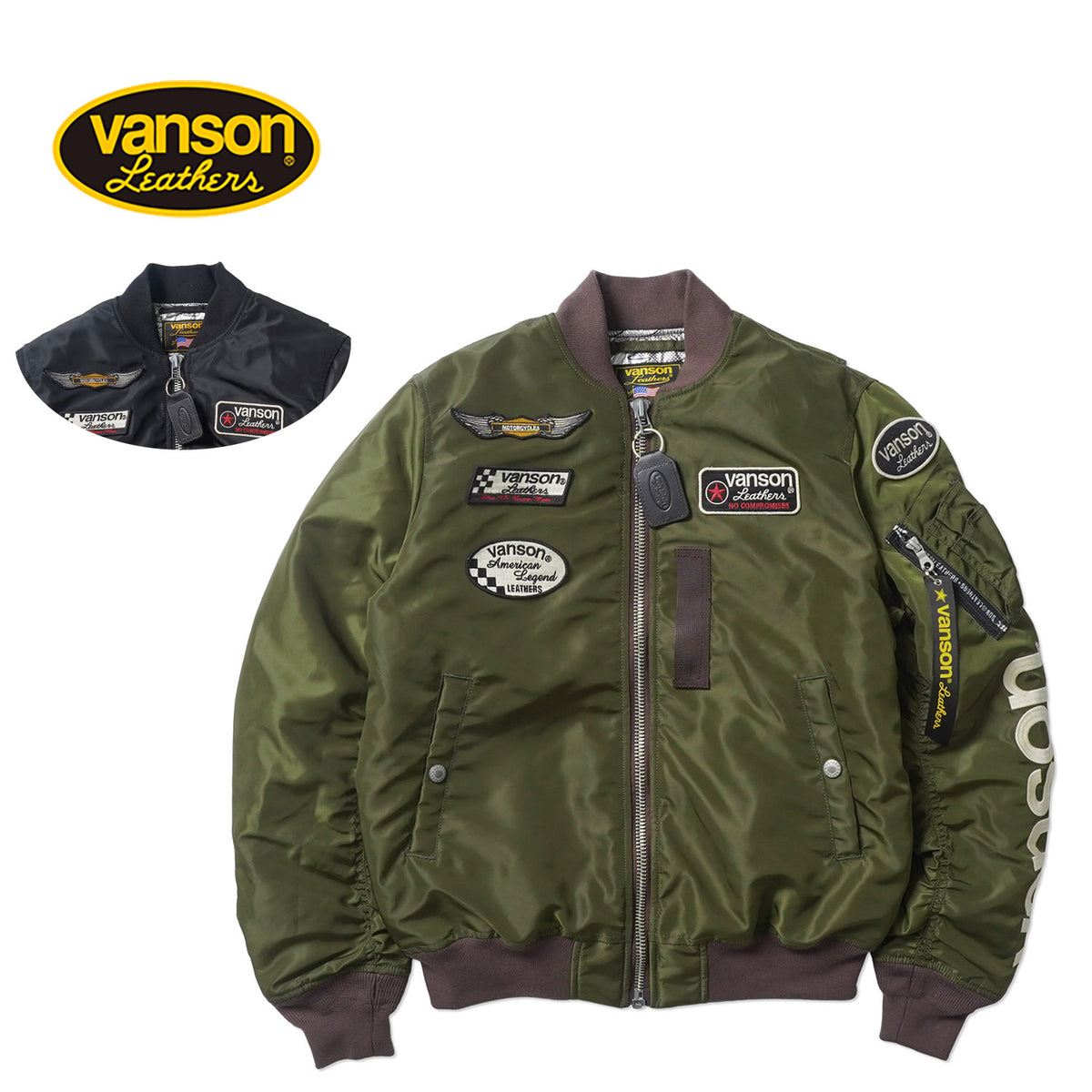 VANSON バンソン MA-1 ジャケット "ナイロン フライト ジャケット" NVJK-2601