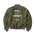 VANSON バンソン MA-1 ジャケット "ナイロン フライト ジャケット" NVJK-2601