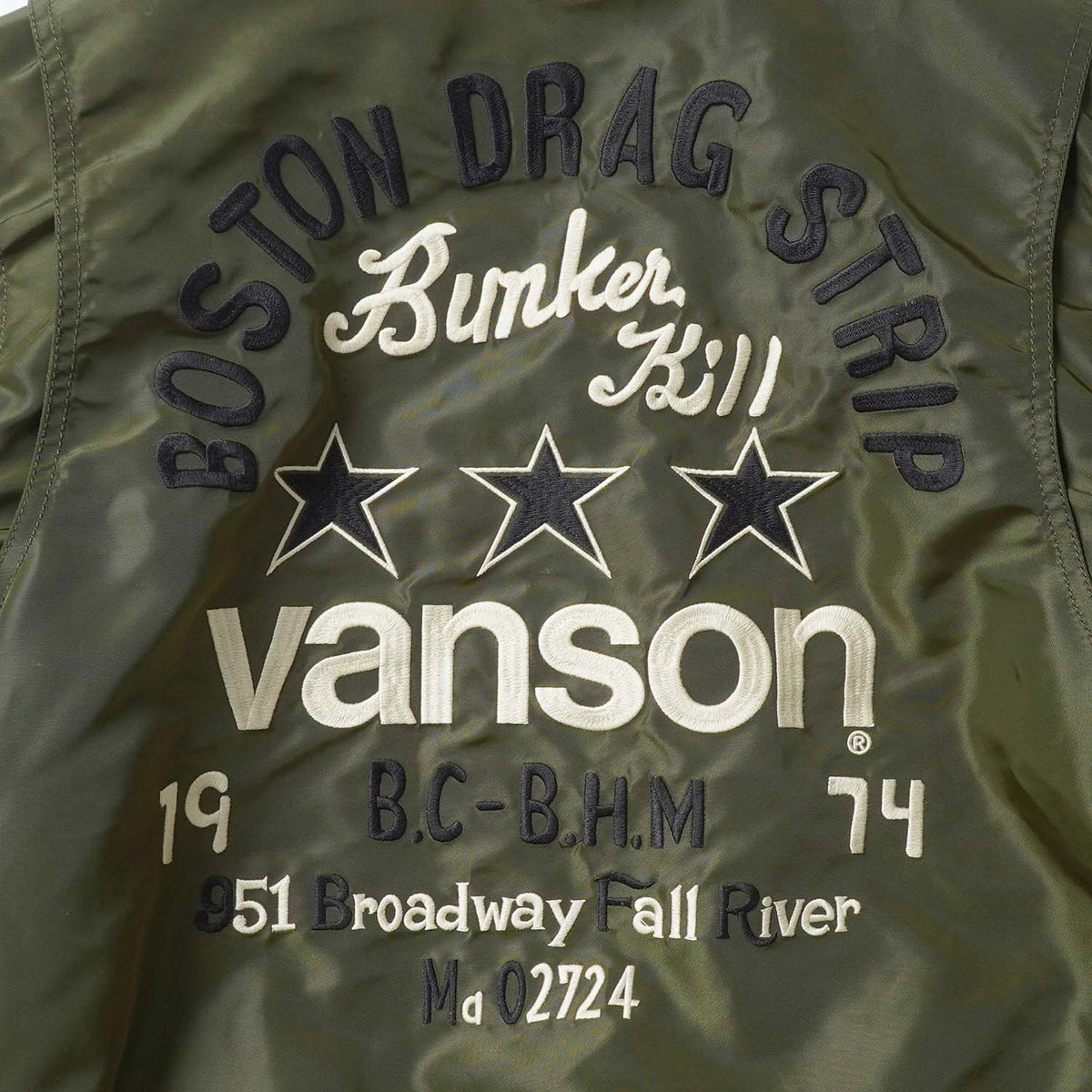VANSON バンソン MA-1 ジャケット "ナイロン フライト ジャケット" NVJK-2601