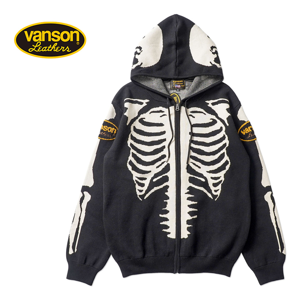VANSON バンソン ニット パーカー "ジャカード ニット F/Z パーカー" NVKN-2502