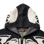 VANSON バンソン ニット パーカー "ジャカード ニット F/Z パーカー" NVKN-2502
