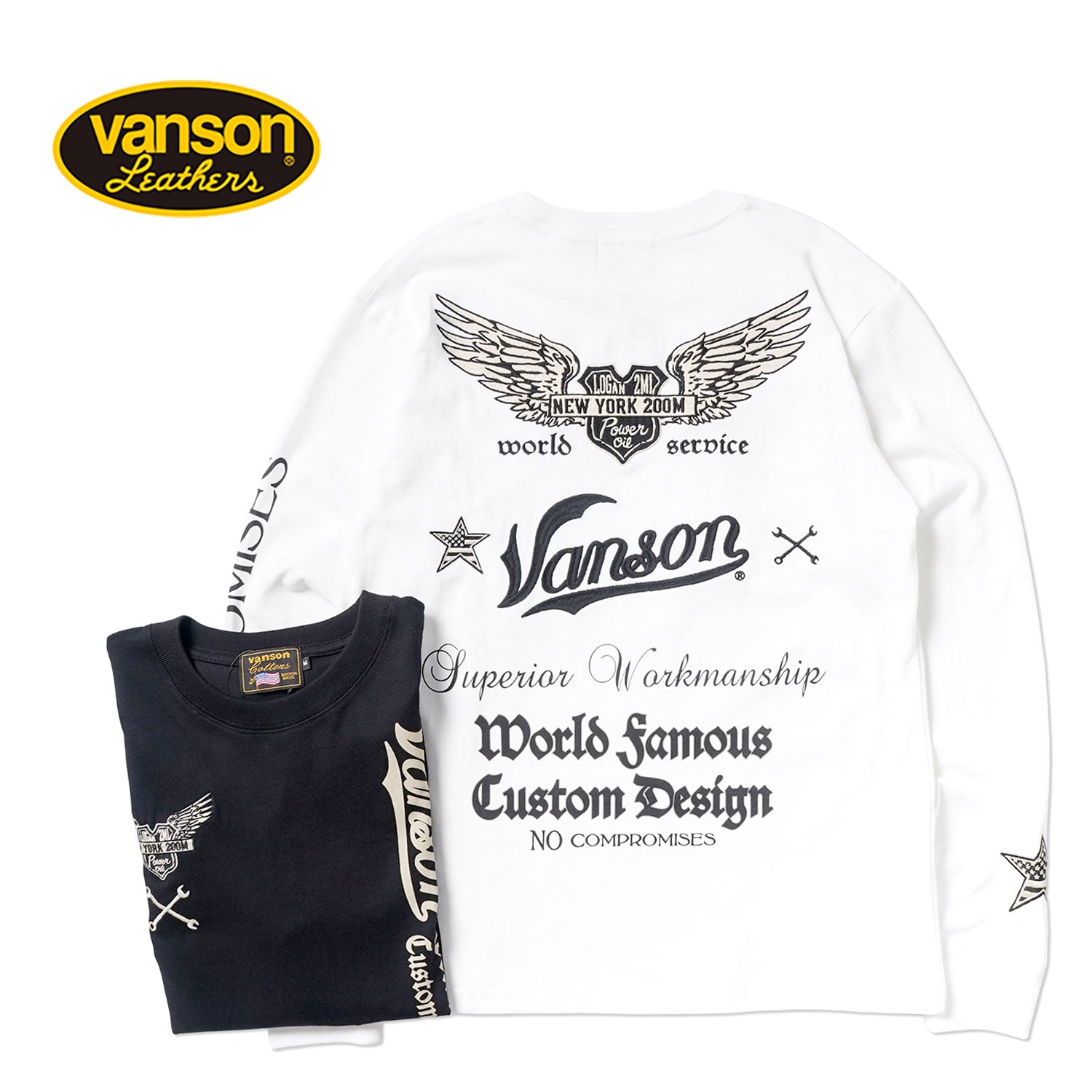 VANSON バンソン 長袖Tシャツ 