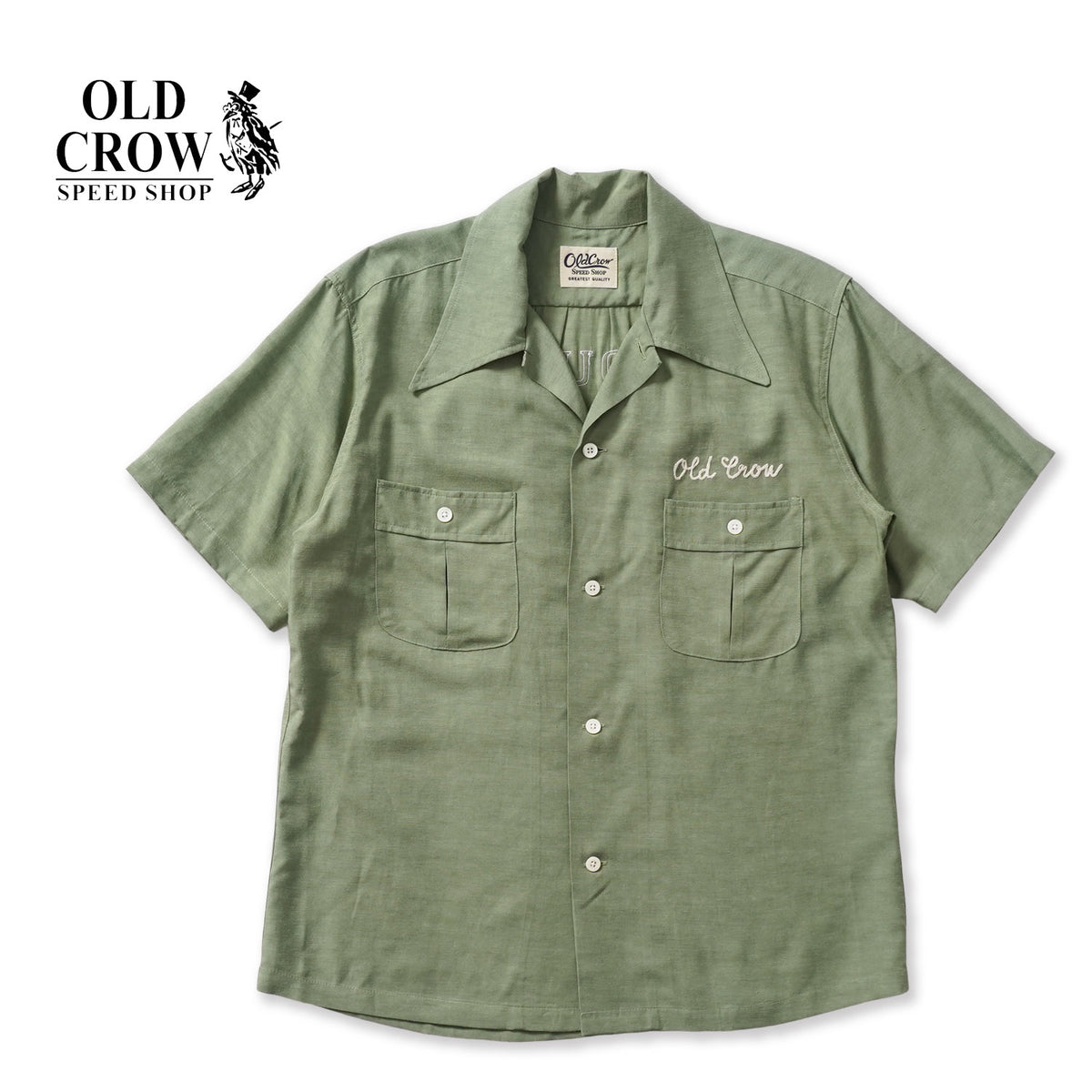OLD CROW オールドクロウ 半袖 シャツ "MC SERVICEMAN - S/S WORK SHIRTS" OC6107
