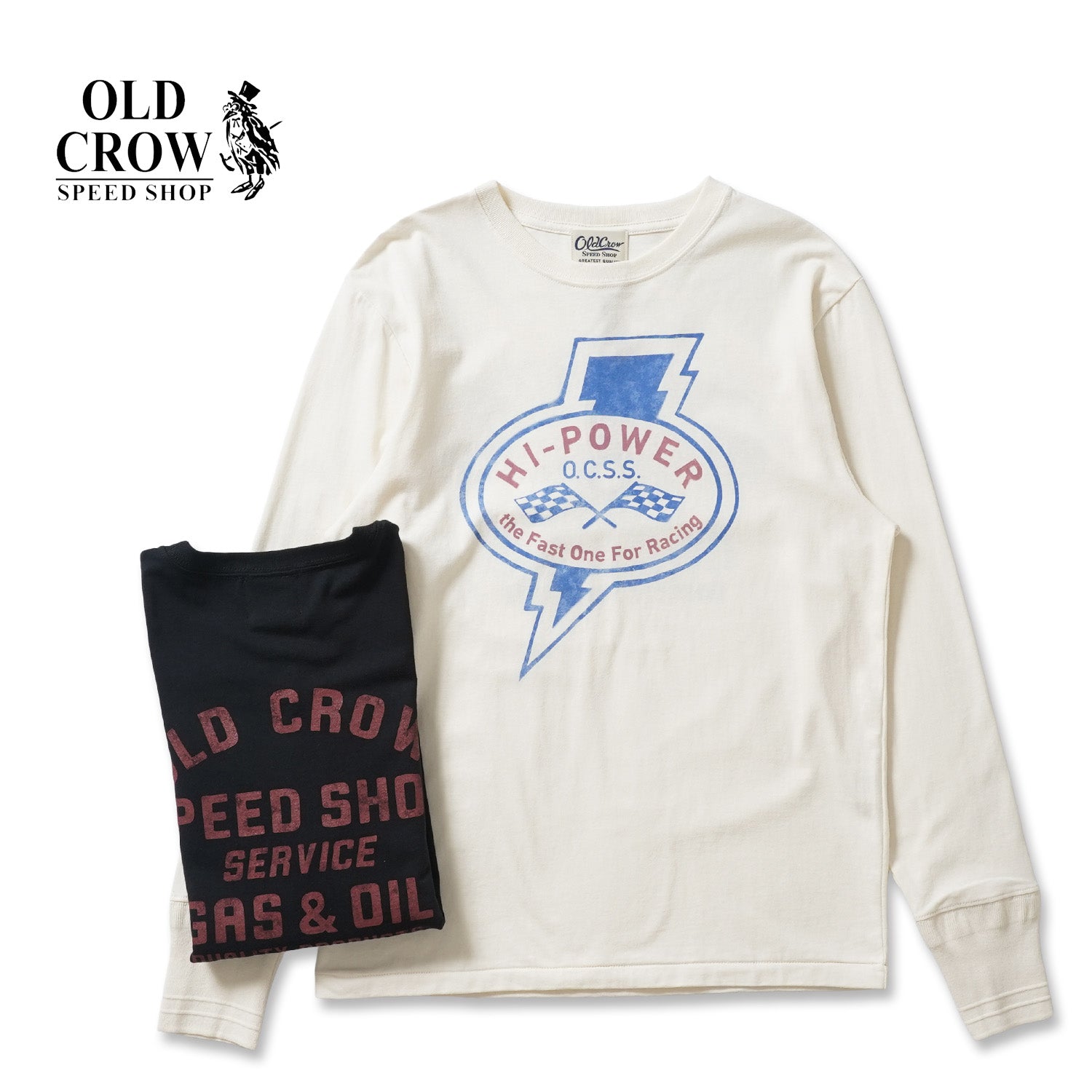 OLD CROW オールドクロウ 長袖 Tシャツ 