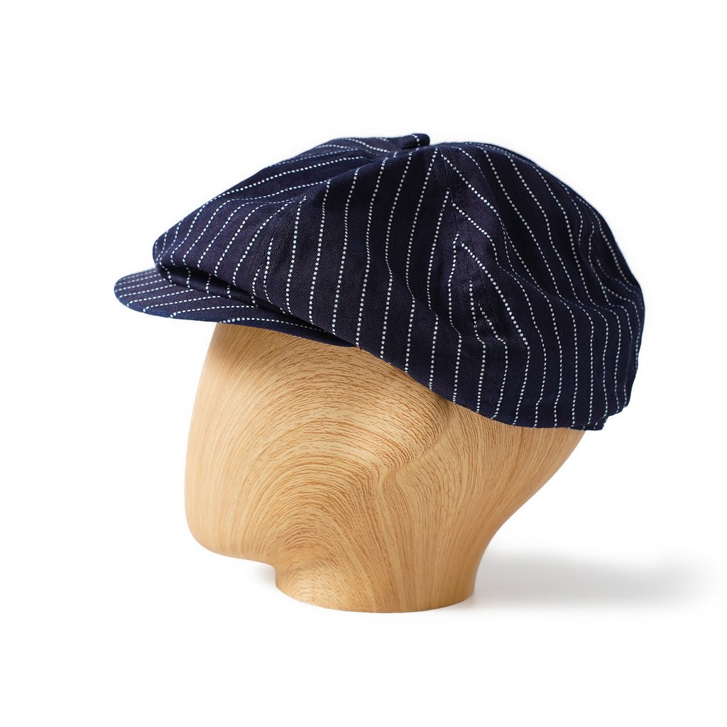 SUGAR CANE シュガーケーン 帽子 キャップ "9oz. WABASH STRIPE APPLEJACK CAP" SC02070