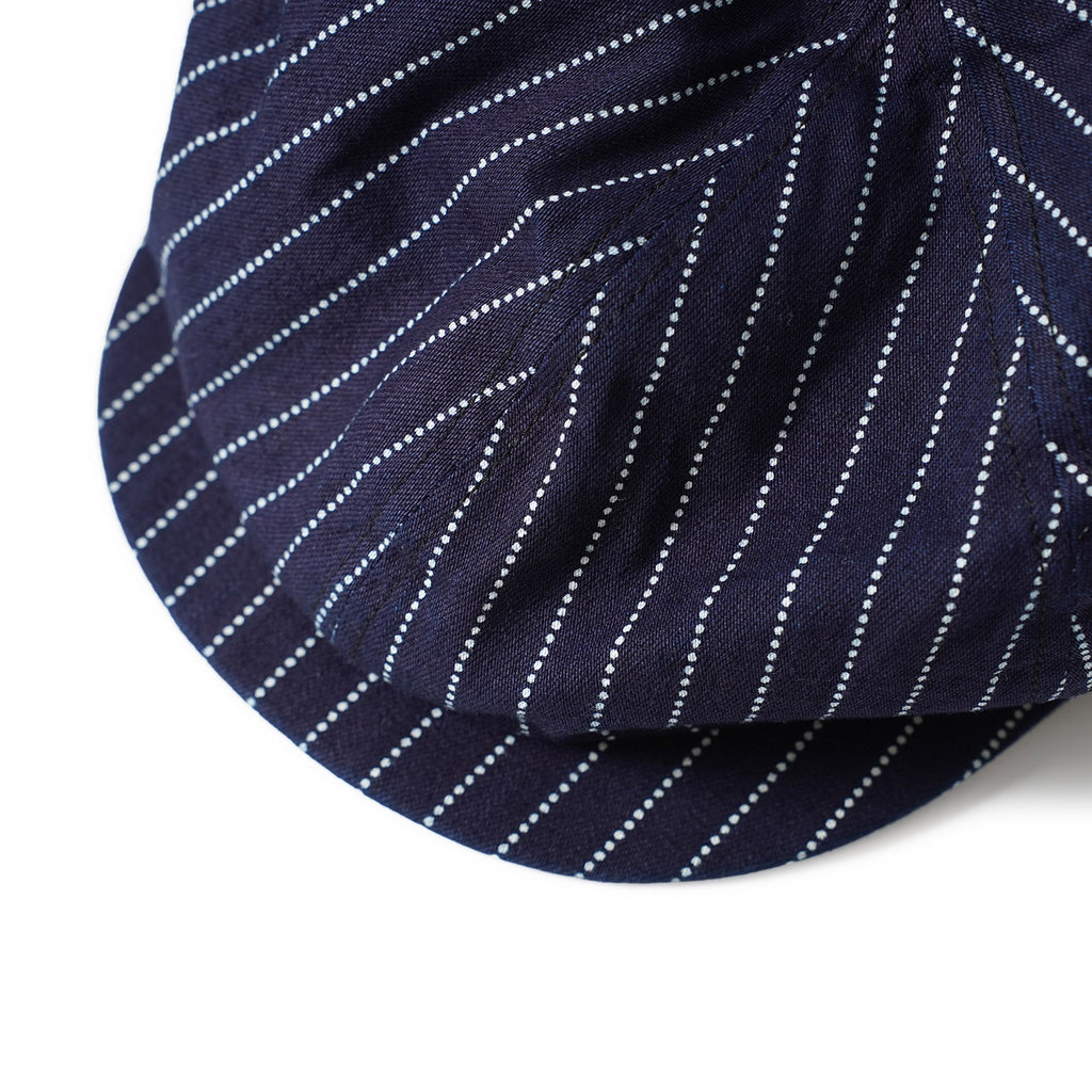 SUGAR CANE シュガーケーン 帽子 キャップ "9oz. WABASH STRIPE APPLEJACK CAP" SC02070