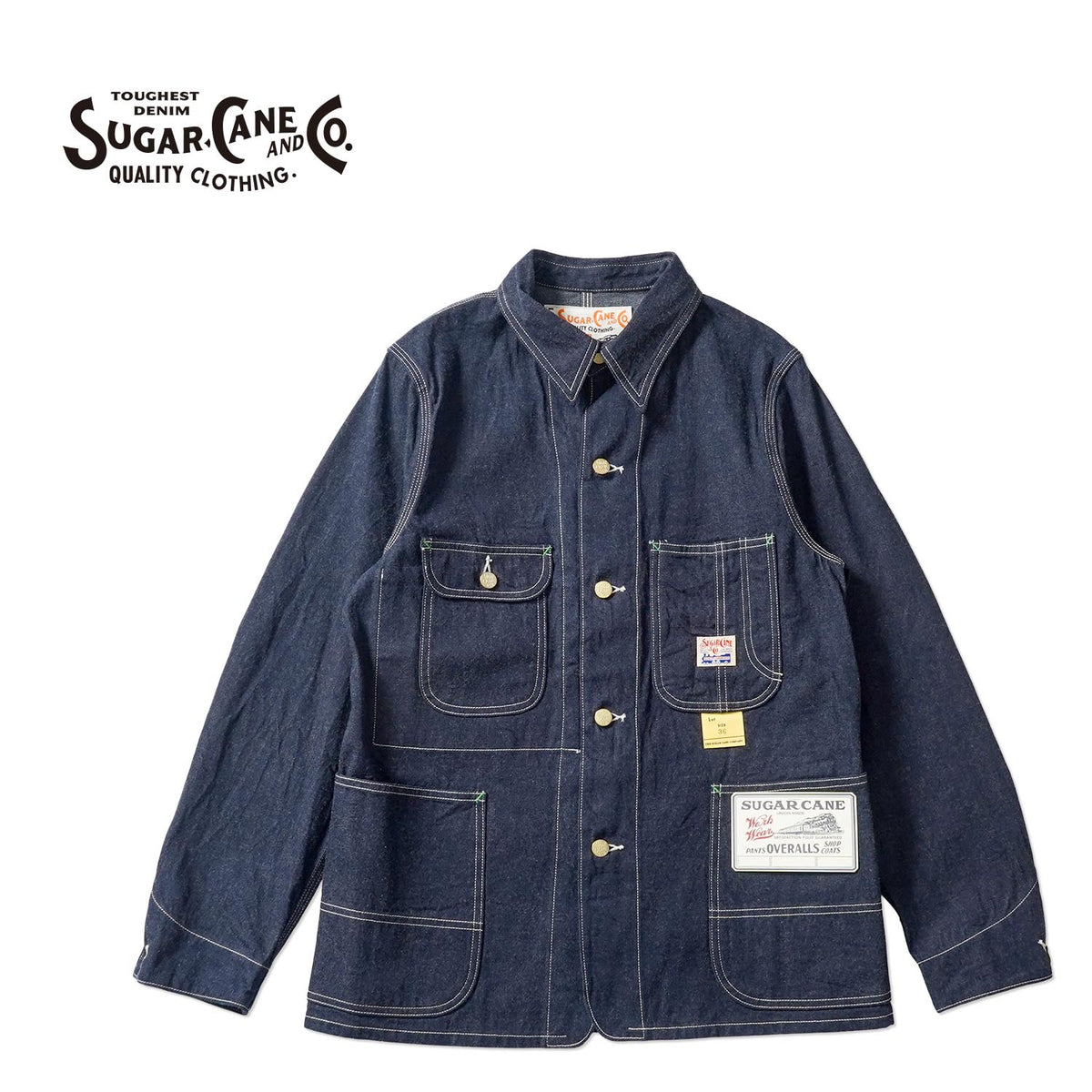 SUGAR CANE シュガーケーン カバーオール ジャケット "11oz. BLUE DENIM WORK COAT" SC15655