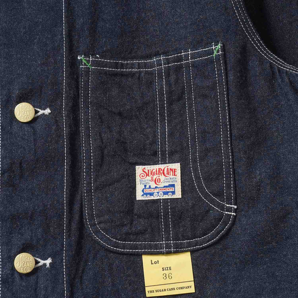 SUGAR CANE シュガーケーン カバーオール ジャケット "11oz. BLUE DENIM WORK COAT" SC15655