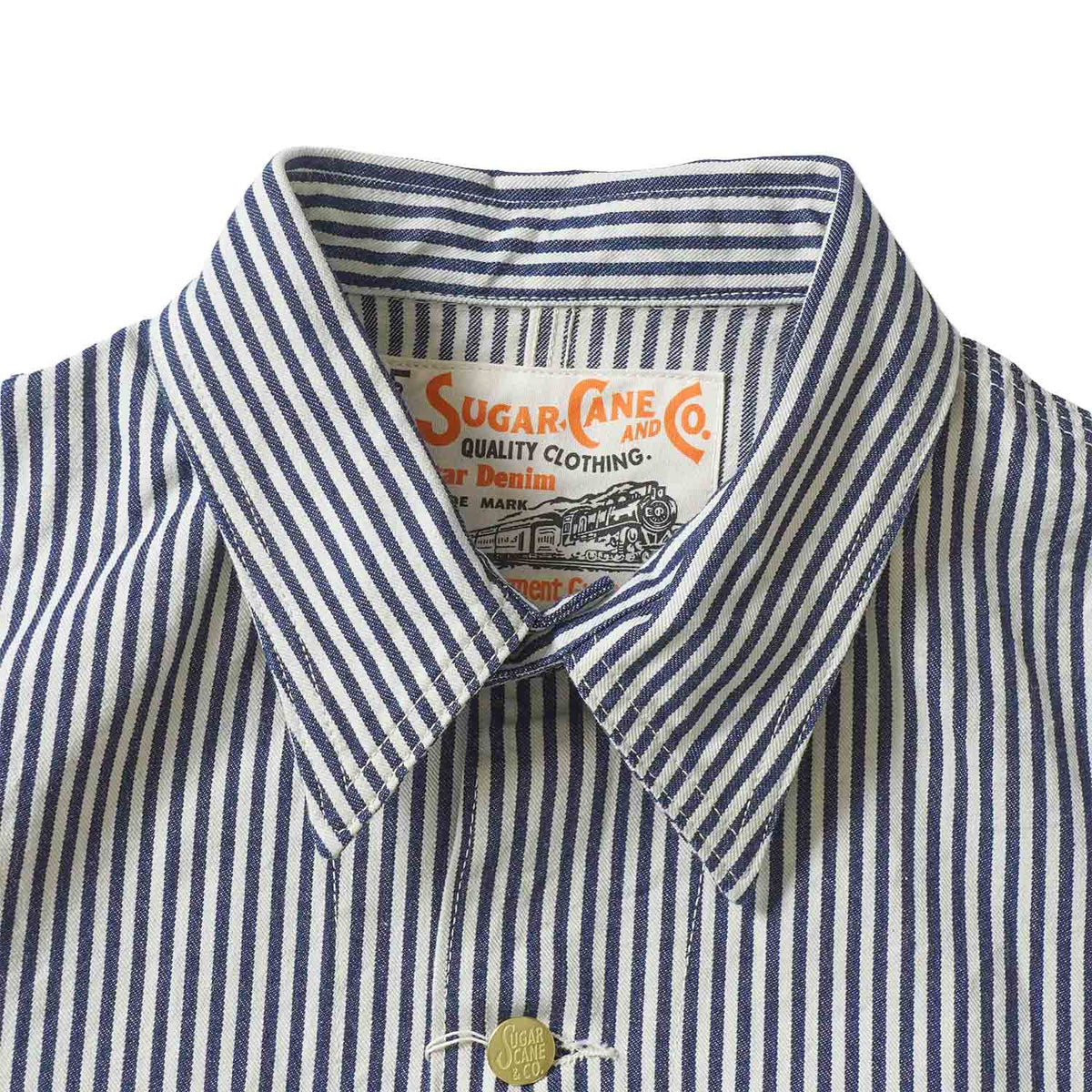 SUGAR CANE シュガーケーン カバーオール ジャケット "11oz. HICKORY STRIPE WORK COAT" SC15656