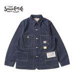 SUGAR CANE シュガーケーン　デニム カバーオール　"9oz. WABASH STRIPE WORK COAT"　SC15658