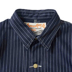 SUGAR CANE シュガーケーン　デニム カバーオール　"9oz. WABASH STRIPE WORK COAT"　SC15658