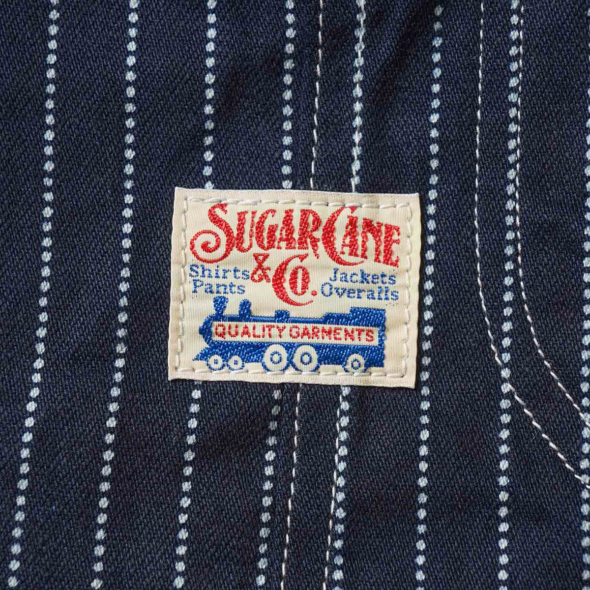 SUGAR CANE シュガーケーン　デニム カバーオール　"9oz. WABASH STRIPE WORK COAT"　SC15658