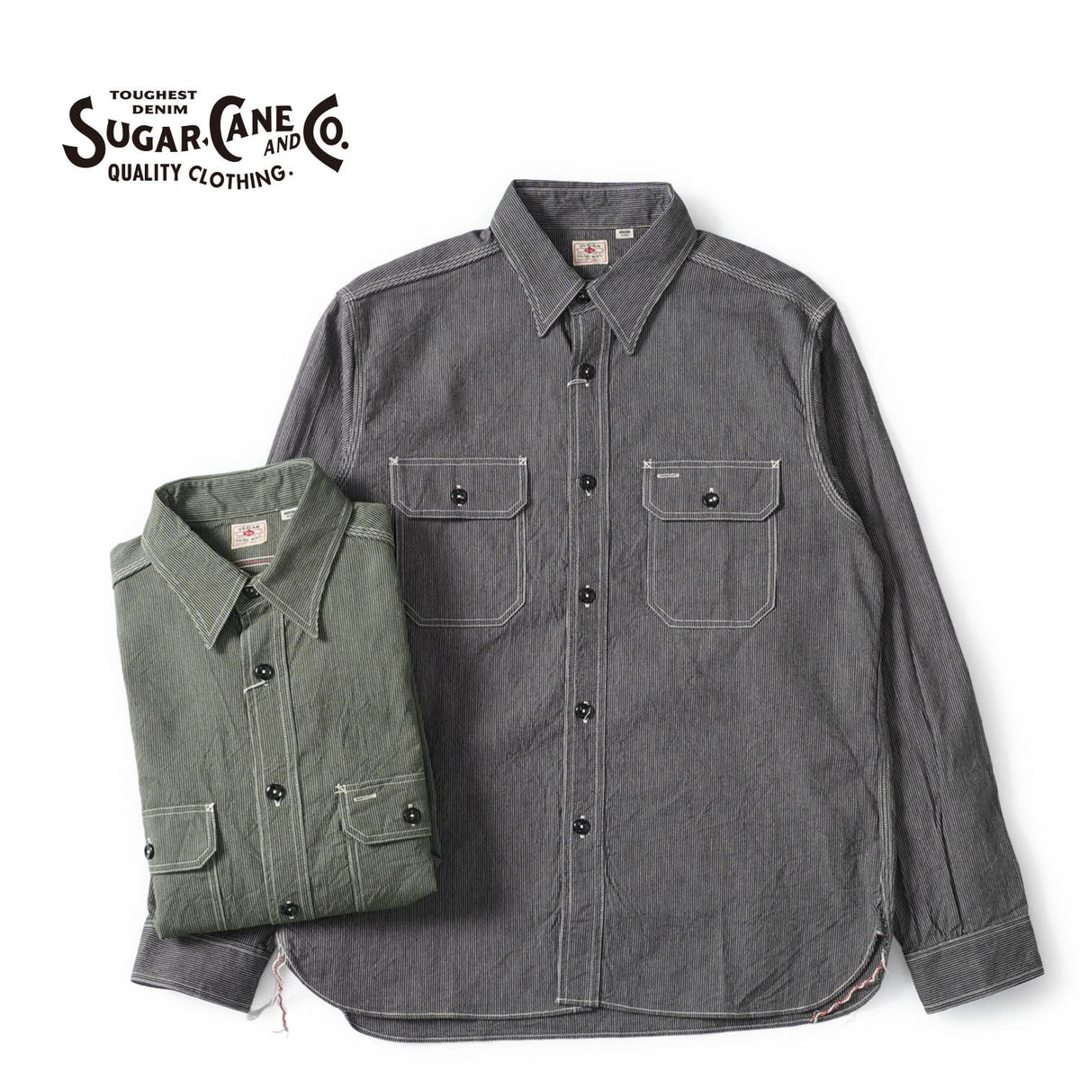SUGAR CANE シュガーケーン 長袖 シャツ "JEAN CORD WORK SHIRT (LONG SLEEVE)" SC25511