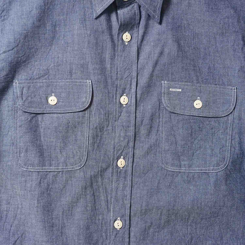 SUGAR CANE シュガーケーン 長袖 シャツ "BLUE CHAMBRAY WORK SHIRT" SC27850