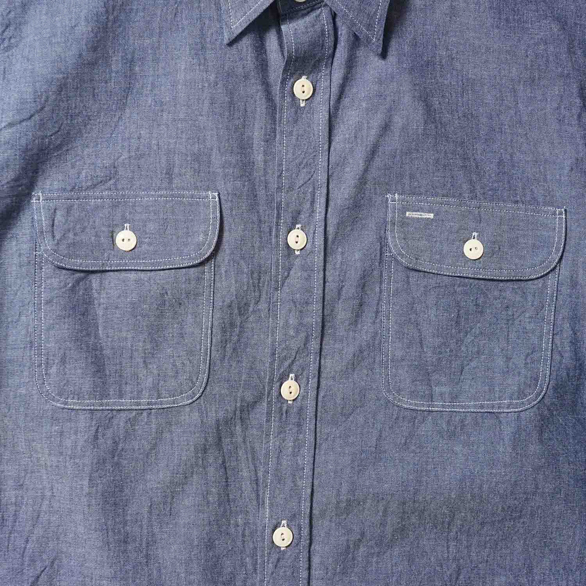 SUGAR CANE シュガーケーン 長袖 シャツ "BLUE CHAMBRAY WORK SHIRT" SC27850