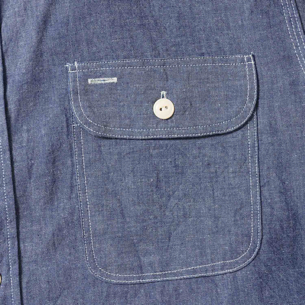 SUGAR CANE シュガーケーン 長袖 シャツ "BLUE CHAMBRAY WORK SHIRT" SC27850