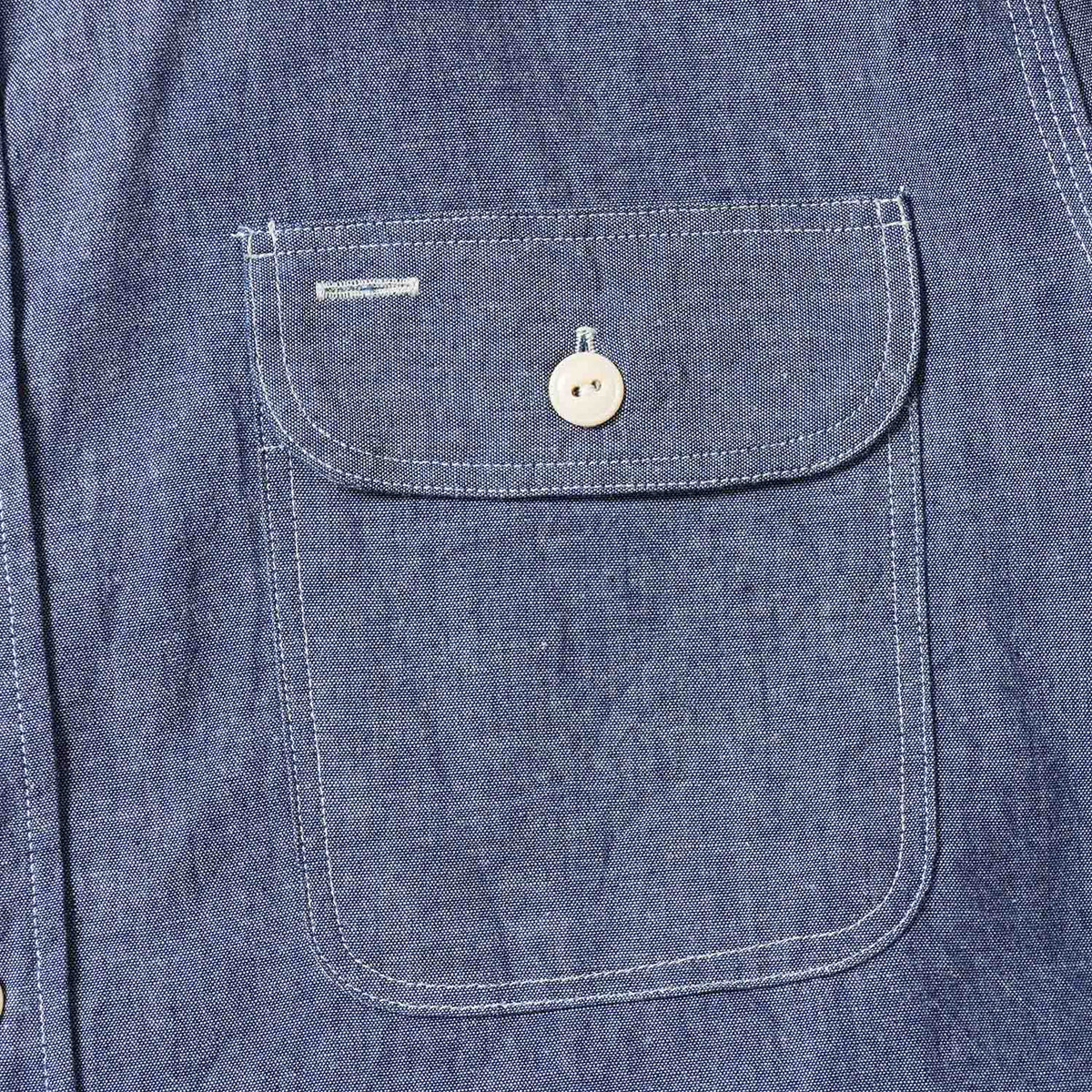 SUGAR CANE シュガーケーン 長袖 シャツ "BLUE CHAMBRAY WORK SHIRT" SC27850