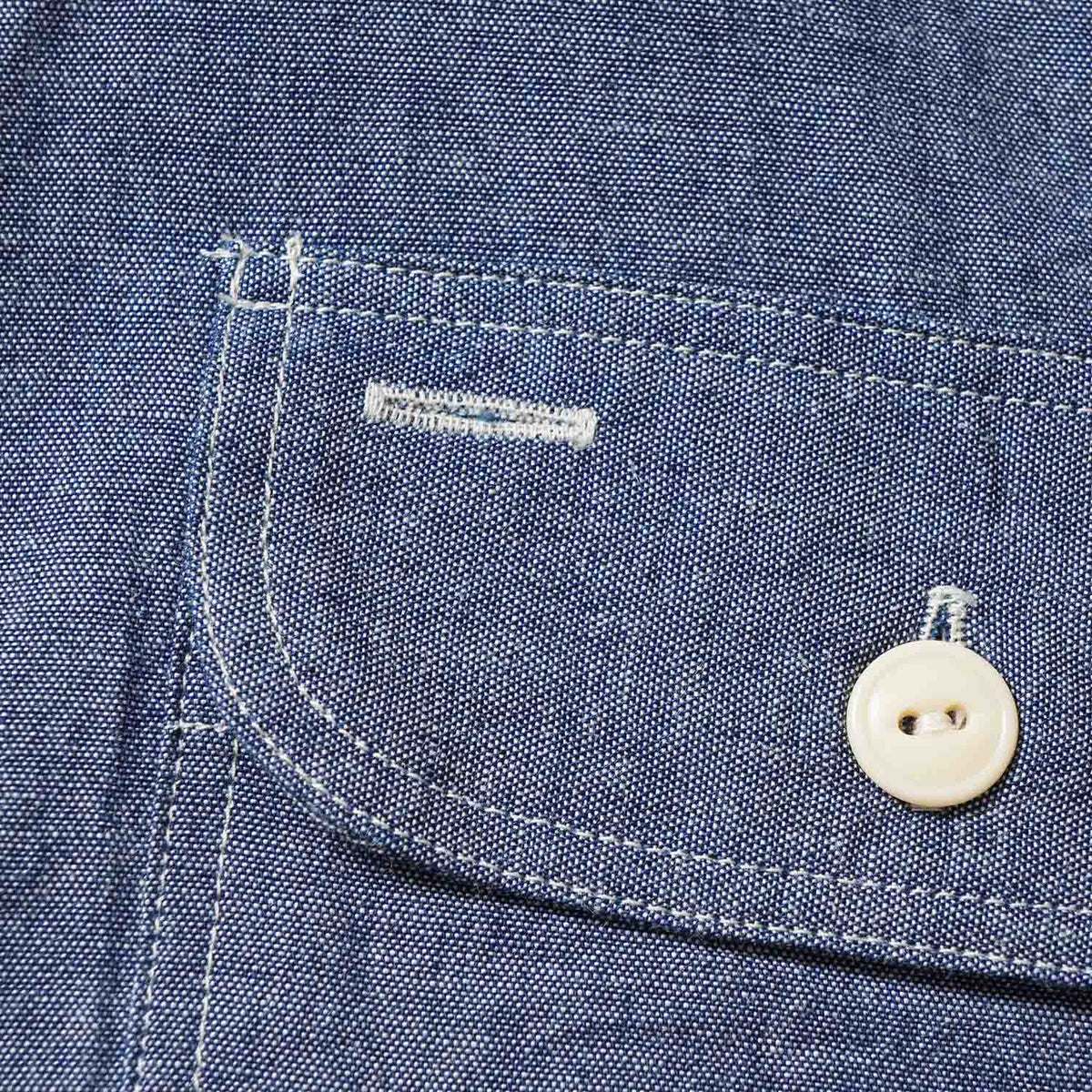 SUGAR CANE シュガーケーン 長袖 シャツ "BLUE CHAMBRAY WORK SHIRT" SC27850