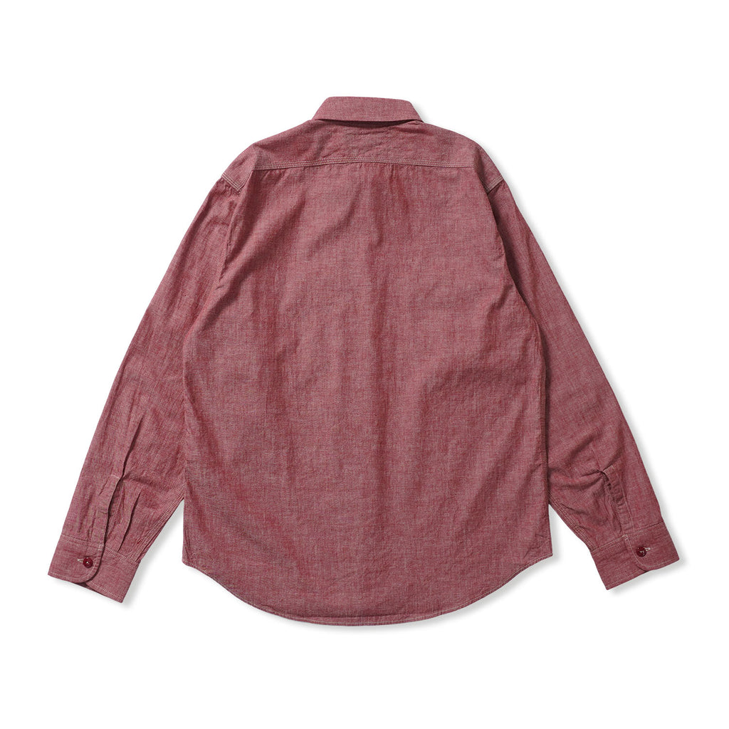 SUGAR CANE シュガーケーン 長袖 シャツ "RED CHAMBRAY WORK SHIRT (LONG SLEEVE)" SC29682