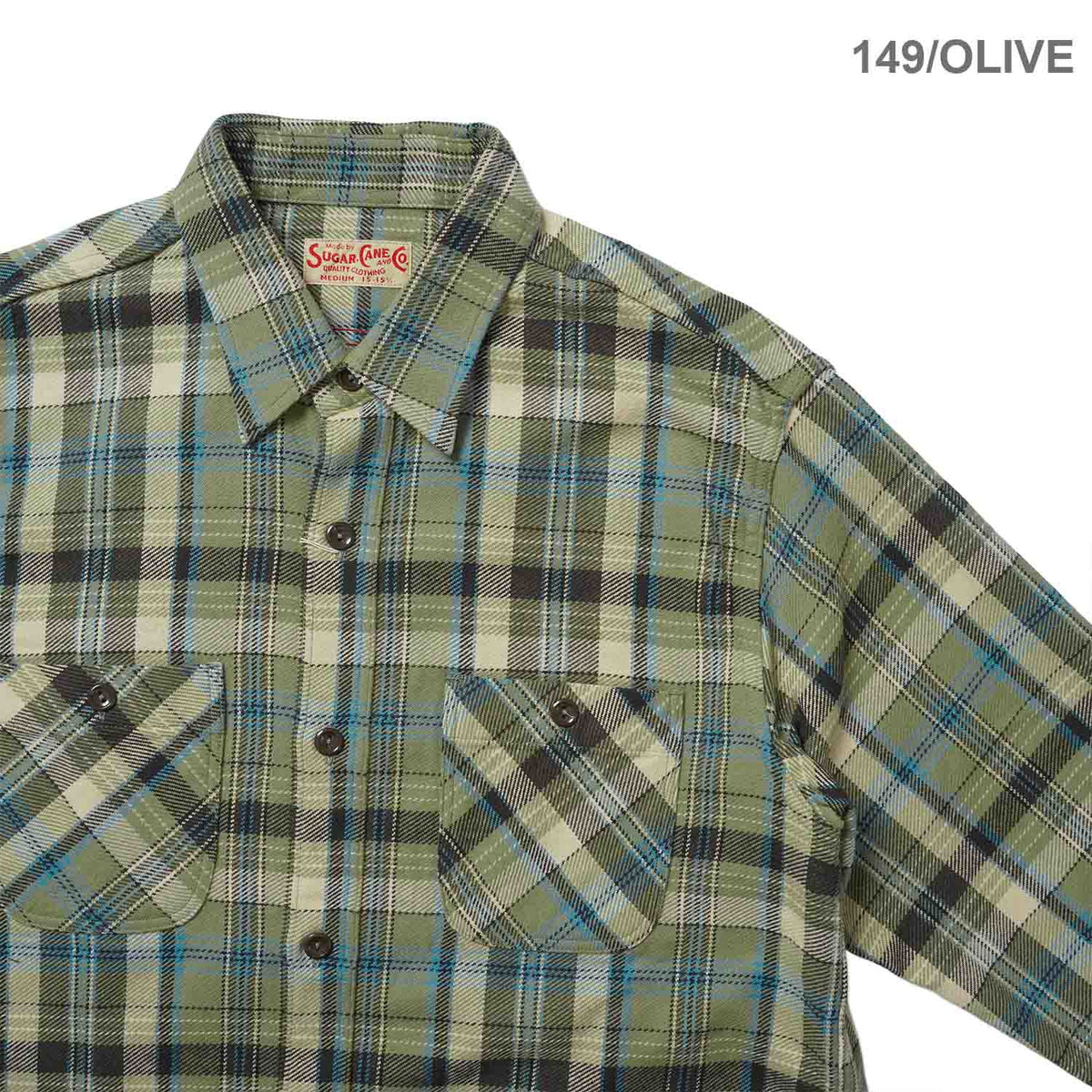 SUGAR CANE シュガーケーン 長袖 シャツ "TWILL CHECK WORK SHIRT" SC29780