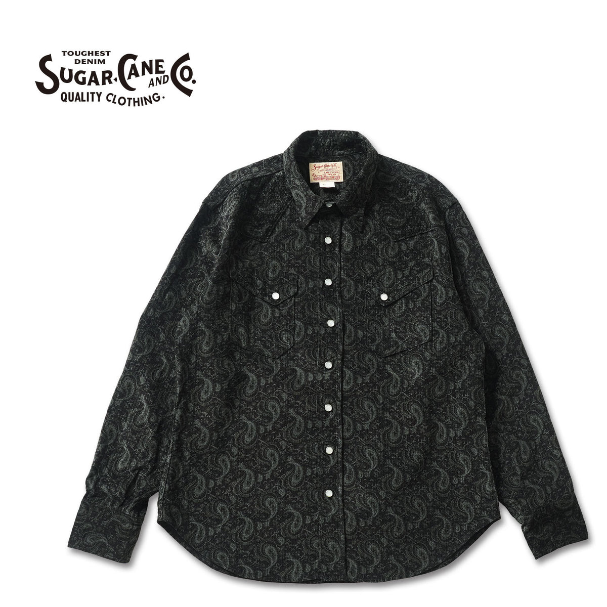 SUGAR CANE シュガーケーン 長袖 シャツ "PRINTED CORDUROY WESTERN SHIRT" SC29786