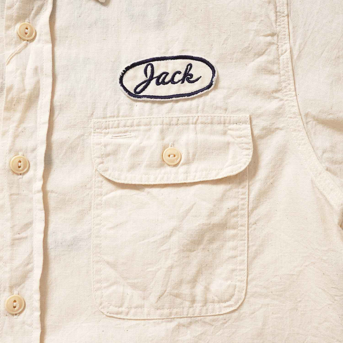 SUGAR CANE シュガーケーン 半袖シャツ “CHAMBRAY WORK SHIRT with CHAIN EMBROIDERED” SC39731