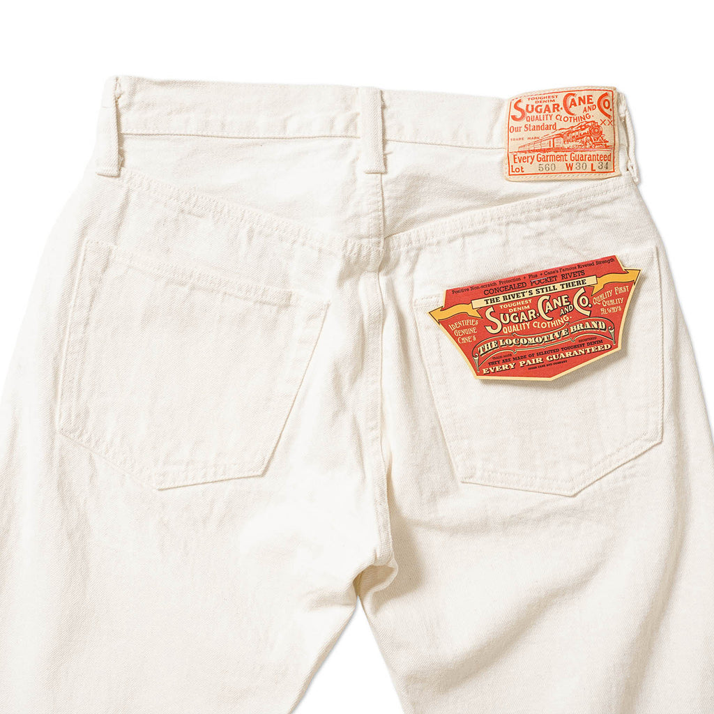 SUGAR CANE シュガーケーン パンツ "13oz. WHITE DENIM “1947 MODEL” (REGULAR STRAIGHT)" SC42560