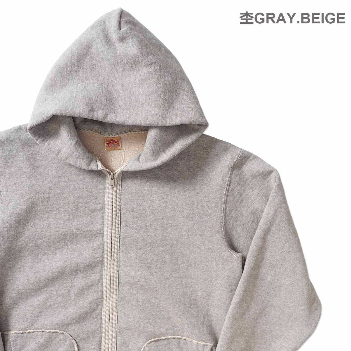 DELUXEWARE デラックスウエア　スウェット トレーナー　"FULLZIP PARKA PLAIN" SPZ-00