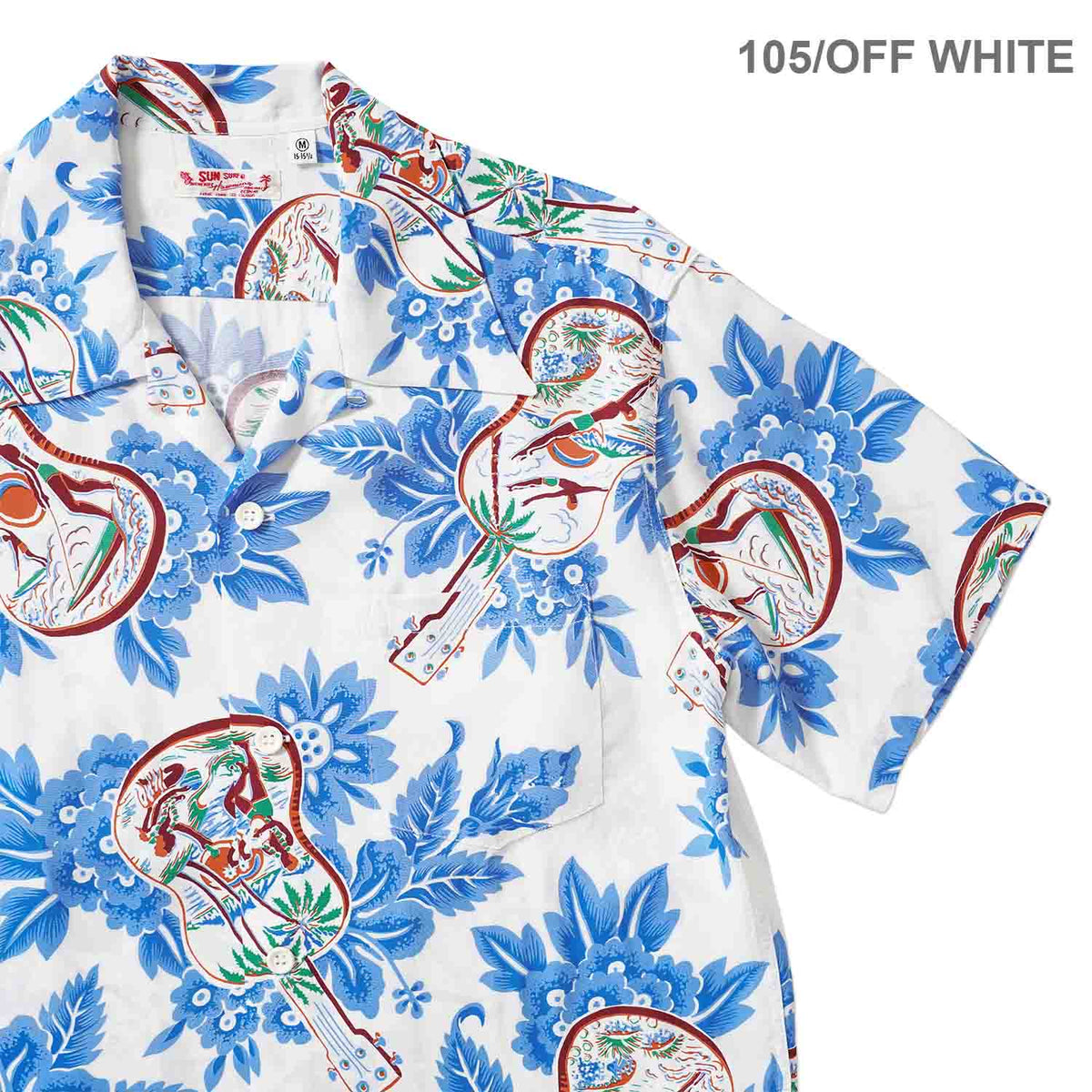 SUN SURF サンサーフ 半袖 アロハシャツ RAYON HAWAIIAN SHIRT “UKULELE MELODY” SS39613