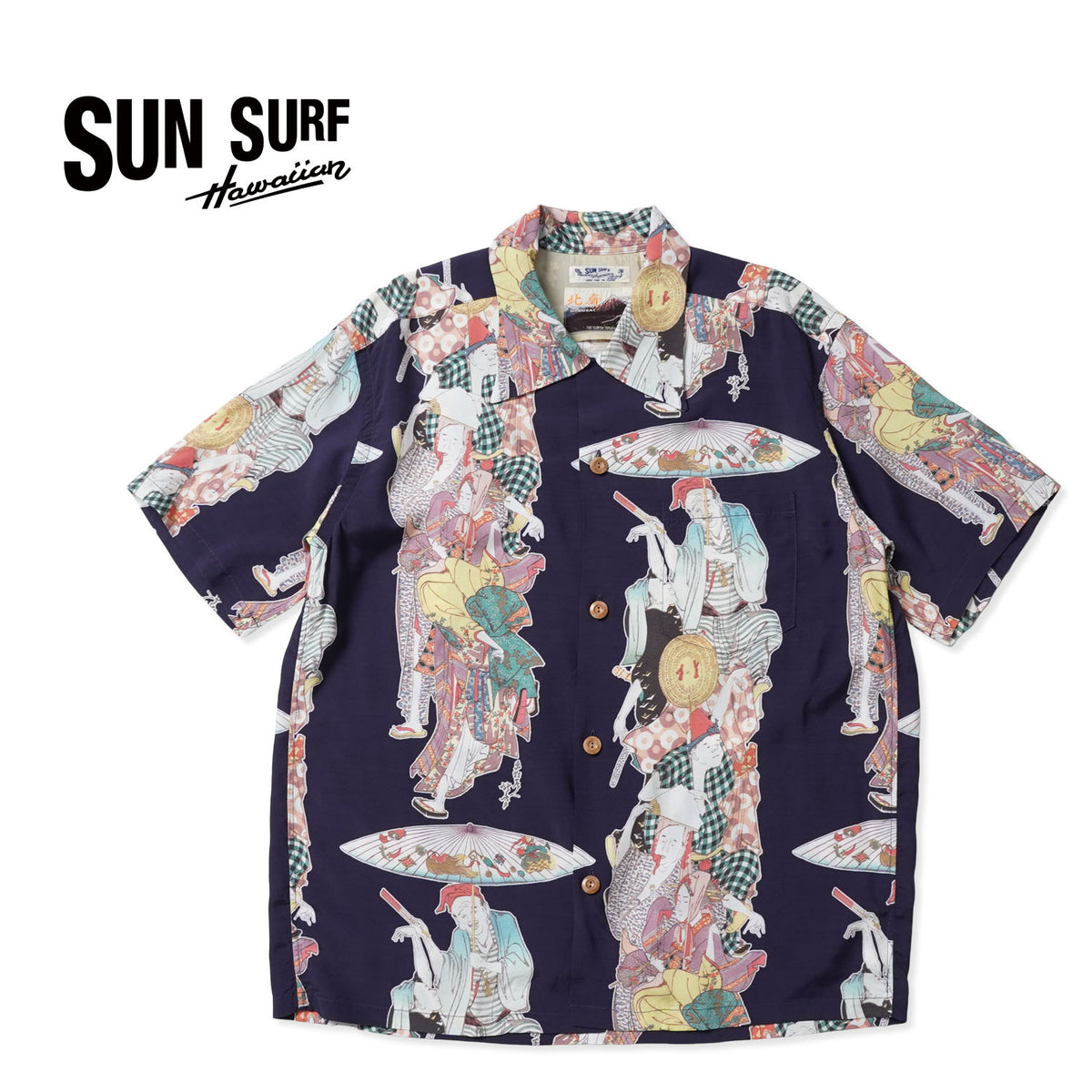 SUN SURF サンサーフ 半袖 アロハシャツ SUN SURF × 葛飾北斎 SPECIAL EDITION “踊り” SS39655