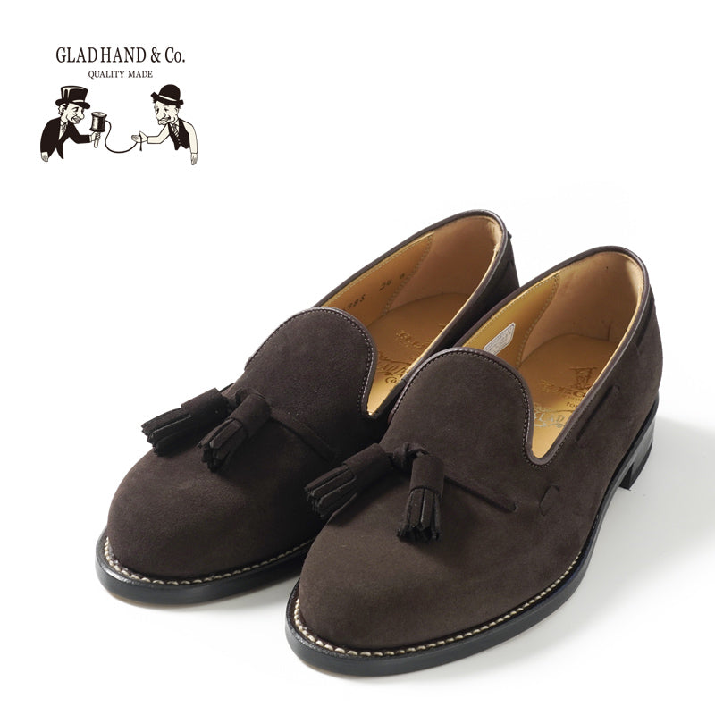 GLAD HAND グラッドハンド 革靴 スリッポン GLAD HAND×REGAL TASSELED SLIP-ON SHOES "SUEDE" GLADHAND-TASSELED-SLIPON-SHOES