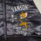 VANSON バンソン スカジャン TOM＆JERRY "サテン×ツイル リバーシブルスカジャン" TJV-2604
