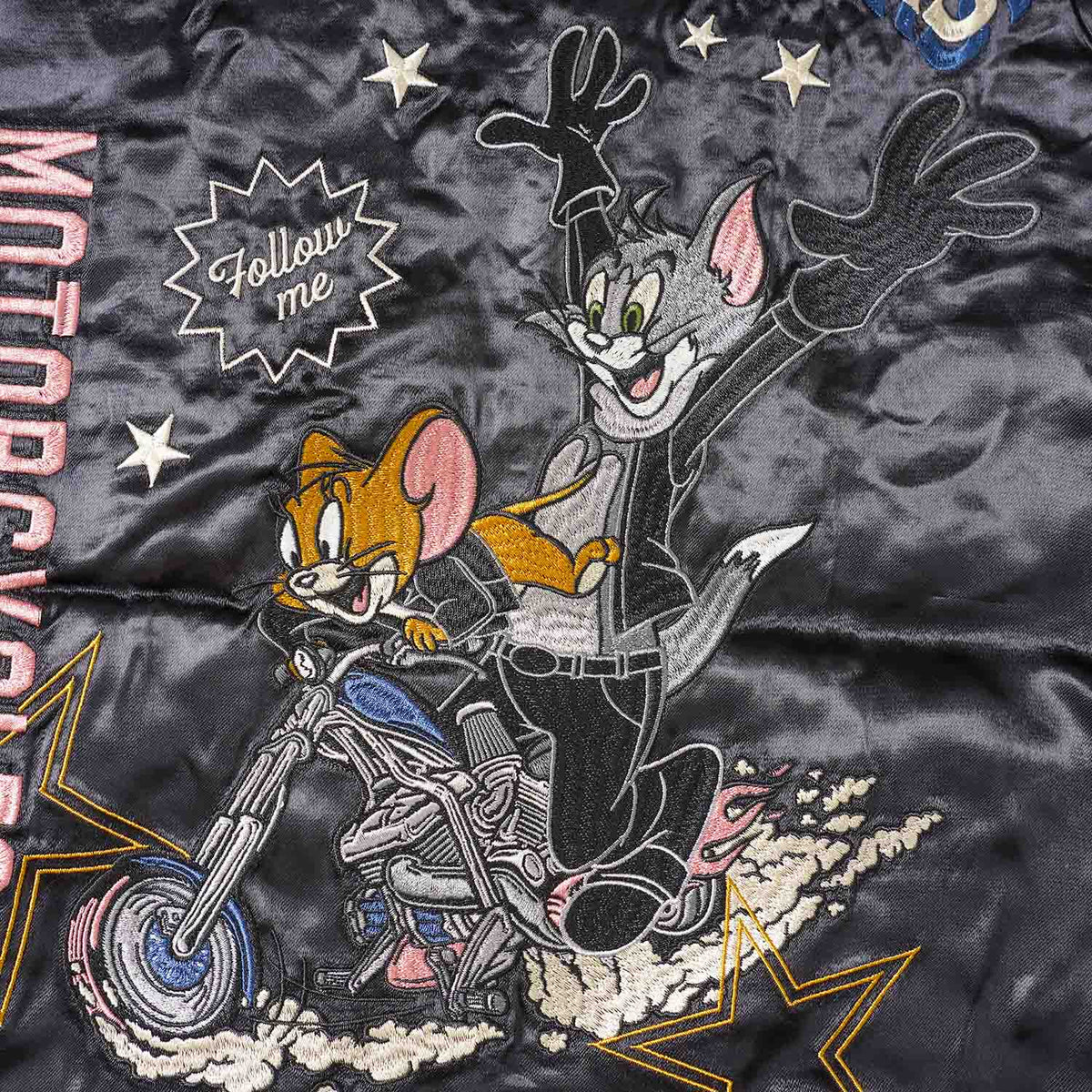 VANSON バンソン スカジャン TOM＆JERRY "サテン×ツイル リバーシブルスカジャン" TJV-2604