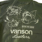 VANSON バンソン スカジャン TOM＆JERRY "サテン×ツイル リバーシブルスカジャン" TJV-2604
