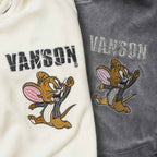 VANSON バンソン スウェット TOM＆JERRY "ベロア フルジップパーカー" TJV-2608