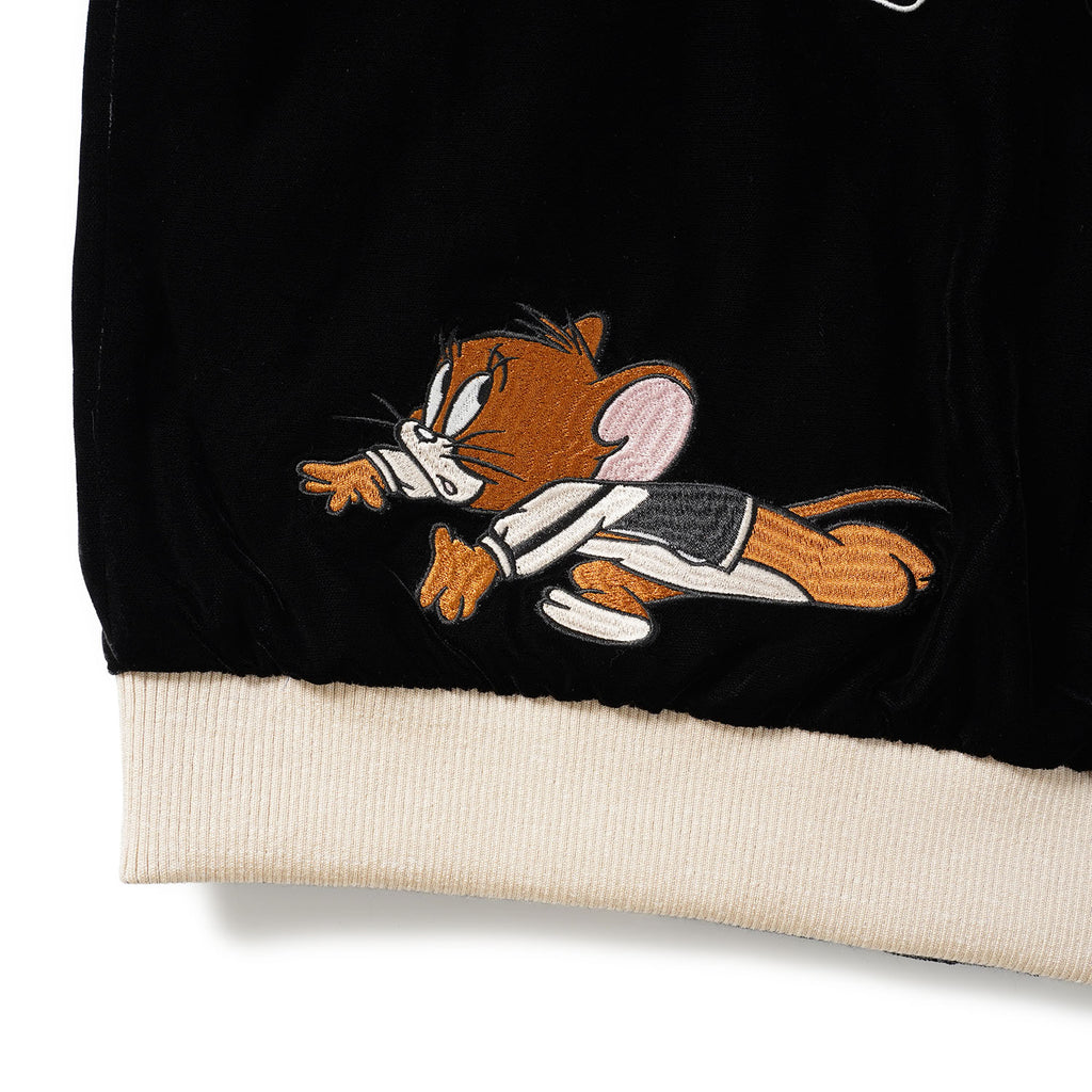VANSON バンソン スカジャン TOM＆JERRY "別珍×レーヨン リバーシブルスカジャン" TJV-2612