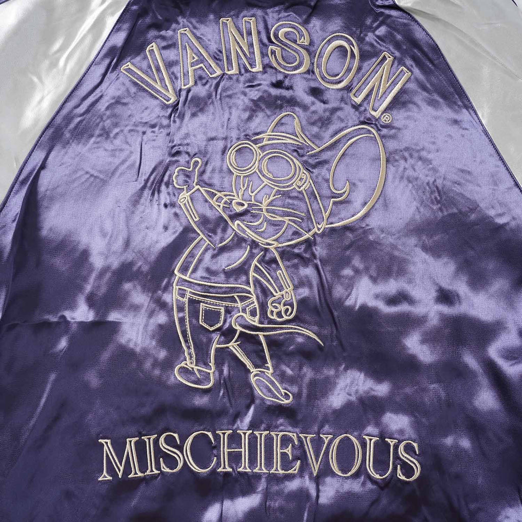 VANSON バンソン スカジャン TOM＆JERRY "別珍×レーヨン リバーシブルスカジャン" TJV-2612