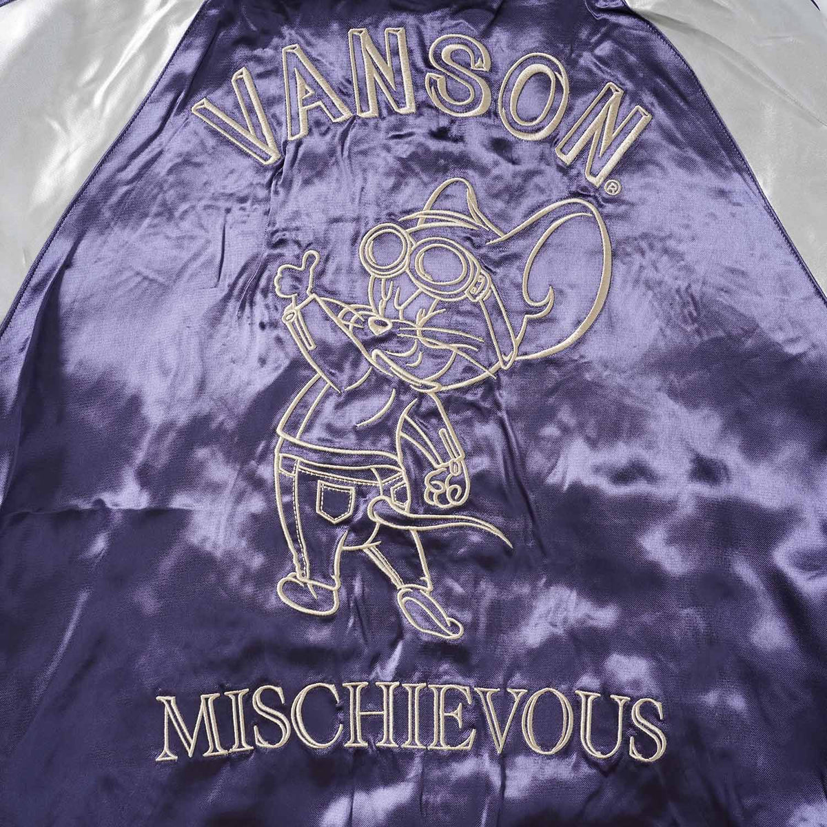 VANSON バンソン スカジャン TOM＆JERRY "別珍×レーヨン リバーシブルスカジャン" TJV-2612