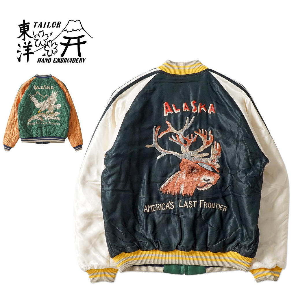 TAILOR TOYO テーラー東洋 スカジャン Late 1950s Style Acetate Quilted Souvenir Jacket “MOOSE” × “ALASKAN EAGLE” TT15973-119