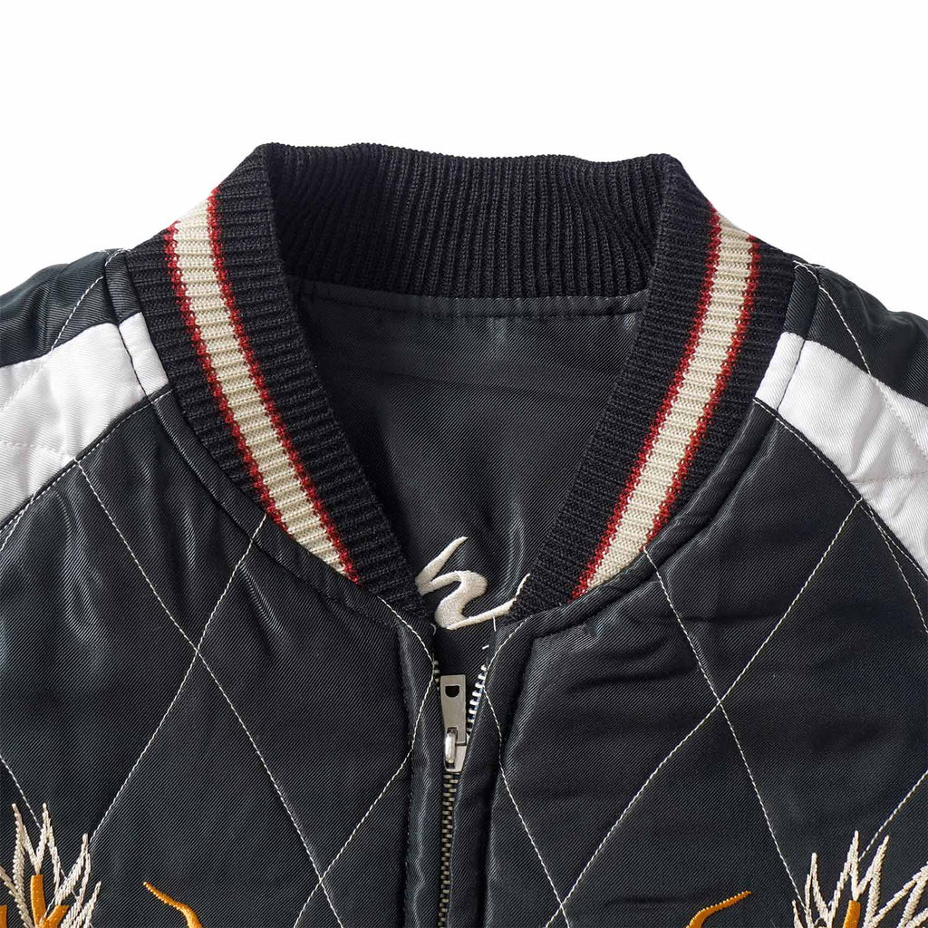 TAILOR TOYO テーラー東洋 スカジャン Mid 1950s Style Acetate Quilted Souvenir Jacket “WHITE TIGER” × “DUELLING DRAGONS” TT15973-219