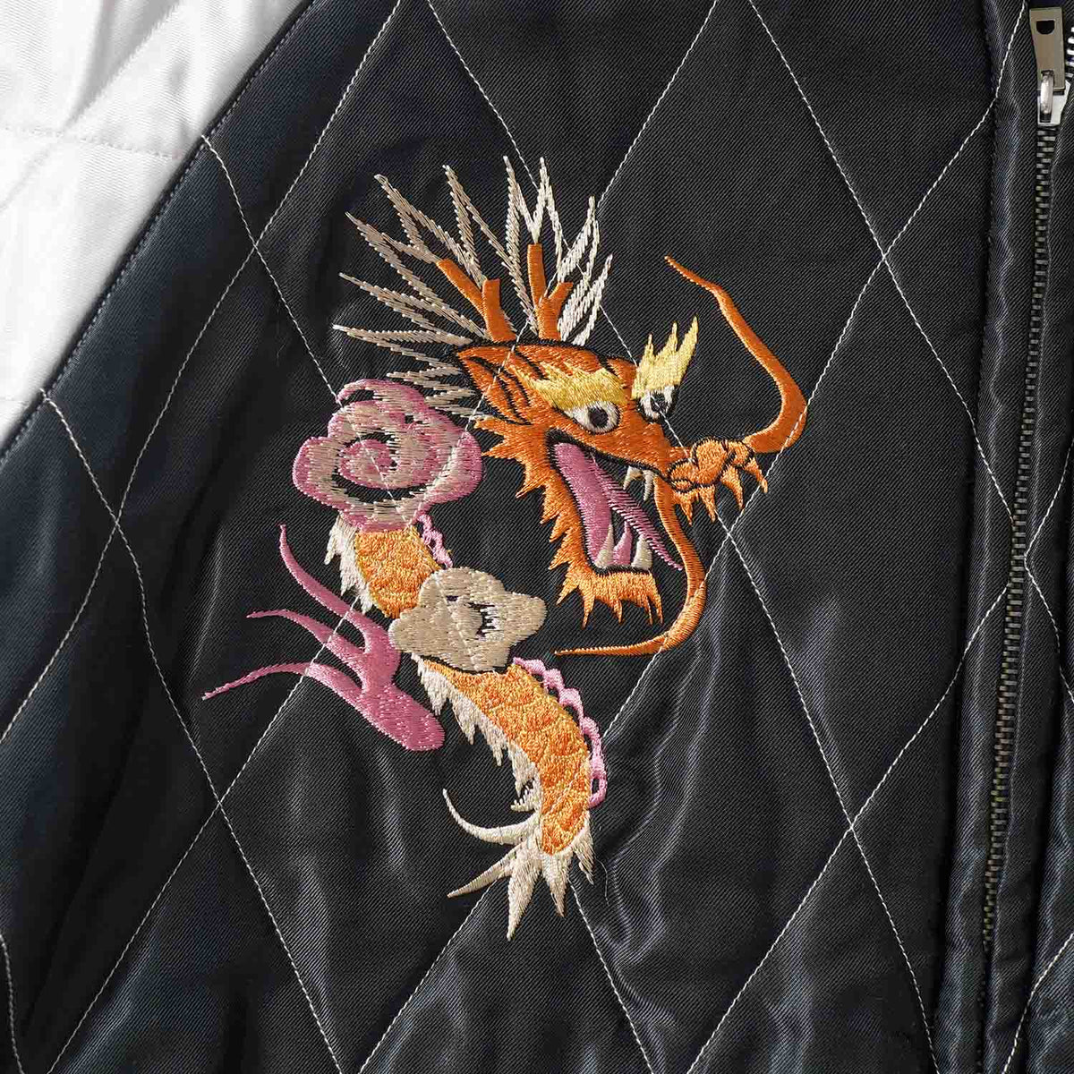 TAILOR TOYO テーラー東洋 スカジャン Mid 1950s Style Acetate Quilted Souvenir Jacket “WHITE TIGER” × “DUELLING DRAGONS” TT15973-219