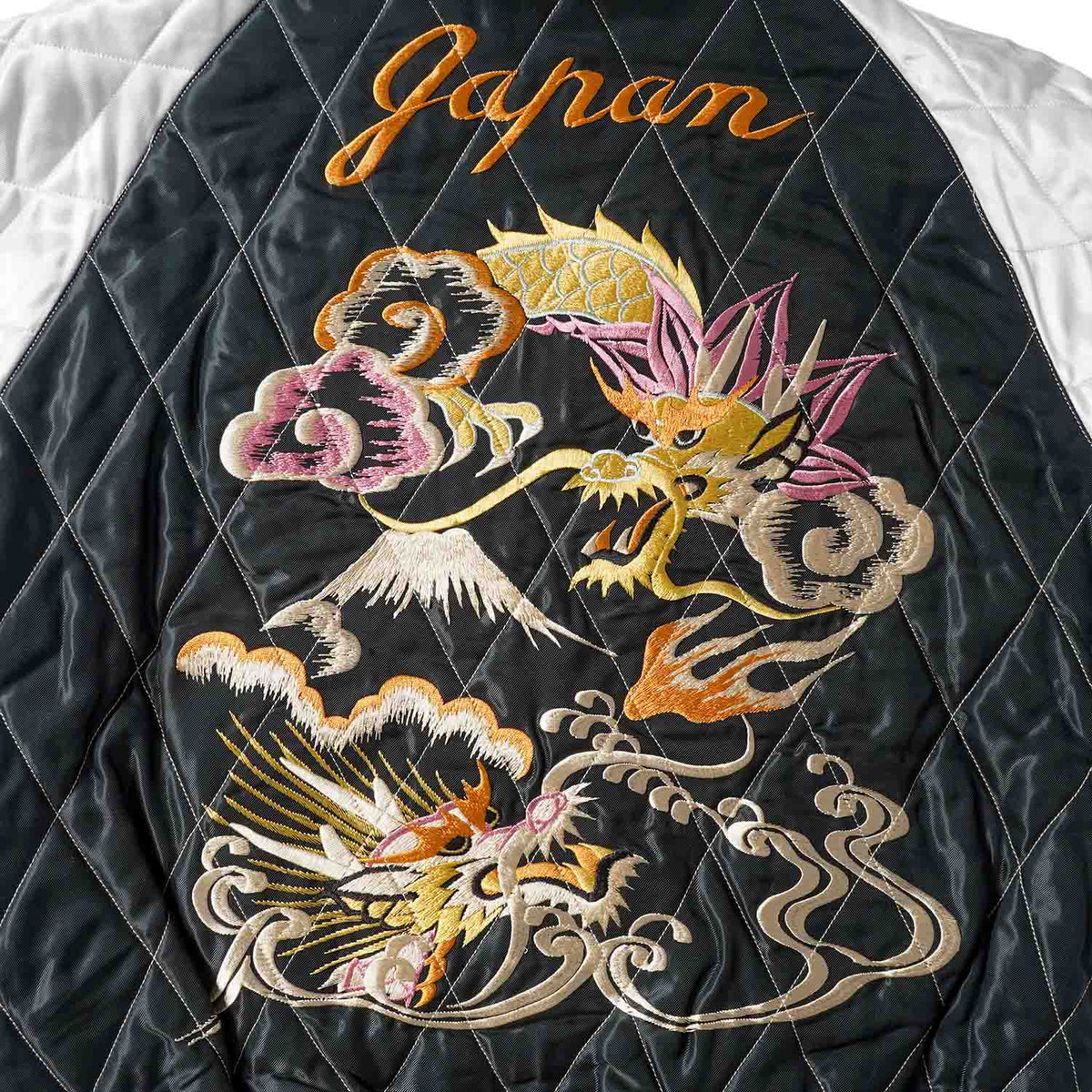 TAILOR TOYO テーラー東洋 スカジャン Mid 1950s Style Acetate Quilted Souvenir Jacket “WHITE TIGER” × “DUELLING DRAGONS” TT15973-219