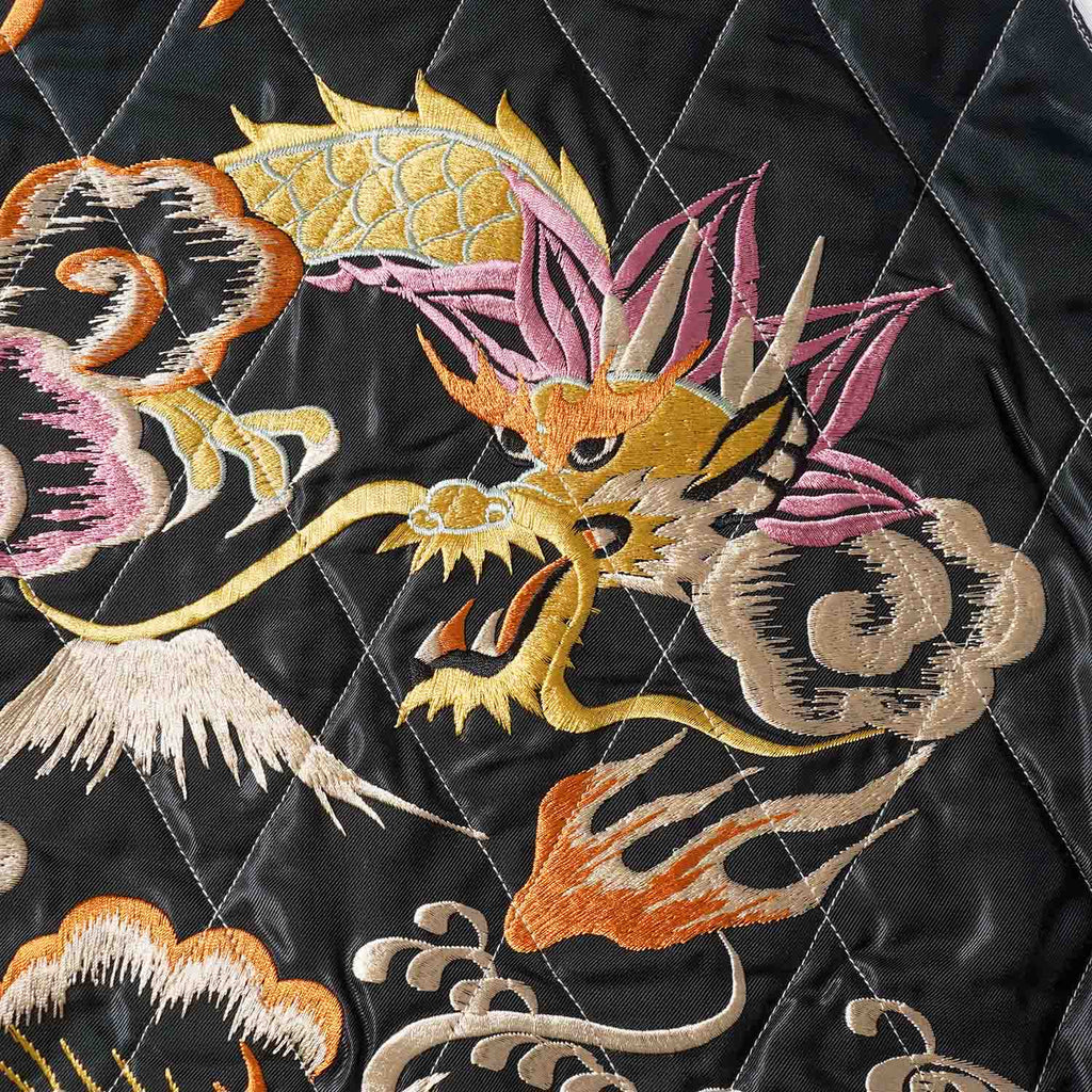 TAILOR TOYO テーラー東洋 スカジャン Mid 1950s Style Acetate Quilted Souvenir Jacket “WHITE TIGER” × “DUELLING DRAGONS” TT15973-219