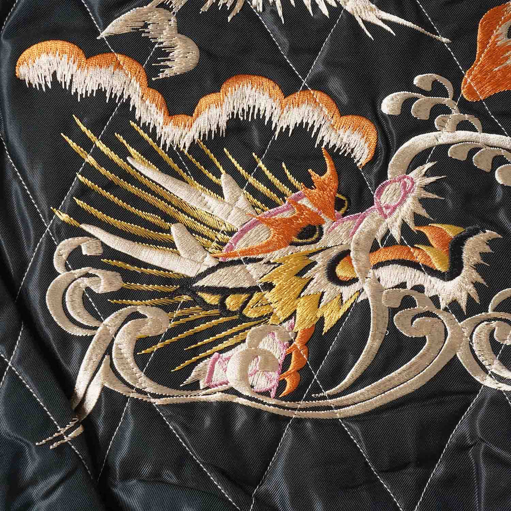 TAILOR TOYO テーラー東洋 スカジャン Mid 1950s Style Acetate Quilted Souvenir Jacket “WHITE TIGER” × “DUELLING DRAGONS” TT15973-219