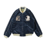 TAILOR TOYO テーラー東洋 スカジャン Mid 1950s Style Velveteen Souvenir Jacket “WHITE DRAGON” × “JAPAN MAP” TT15974-128