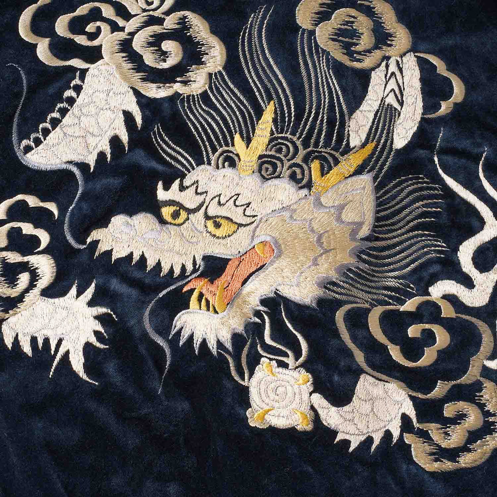 TAILOR TOYO テーラー東洋 スカジャン Mid 1950s Style Velveteen Souvenir Jacket “WHITE DRAGON” × “JAPAN MAP” TT15974-128