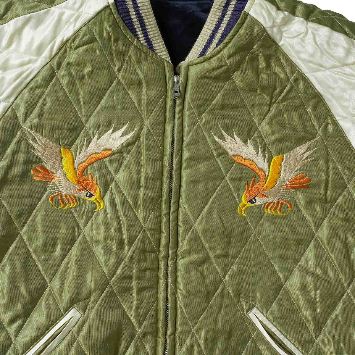 TAILOR TOYO テーラー東洋 スカジャン Mid 1950s Style Velveteen Souvenir Jacket “WHITE DRAGON” × “JAPAN MAP” TT15974-128