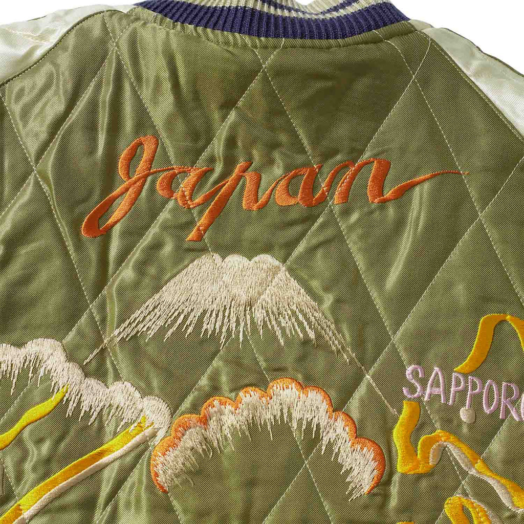 TAILOR TOYO テーラー東洋 スカジャン Mid 1950s Style Velveteen Souvenir Jacket “WHITE DRAGON” × “JAPAN MAP” TT15974-128