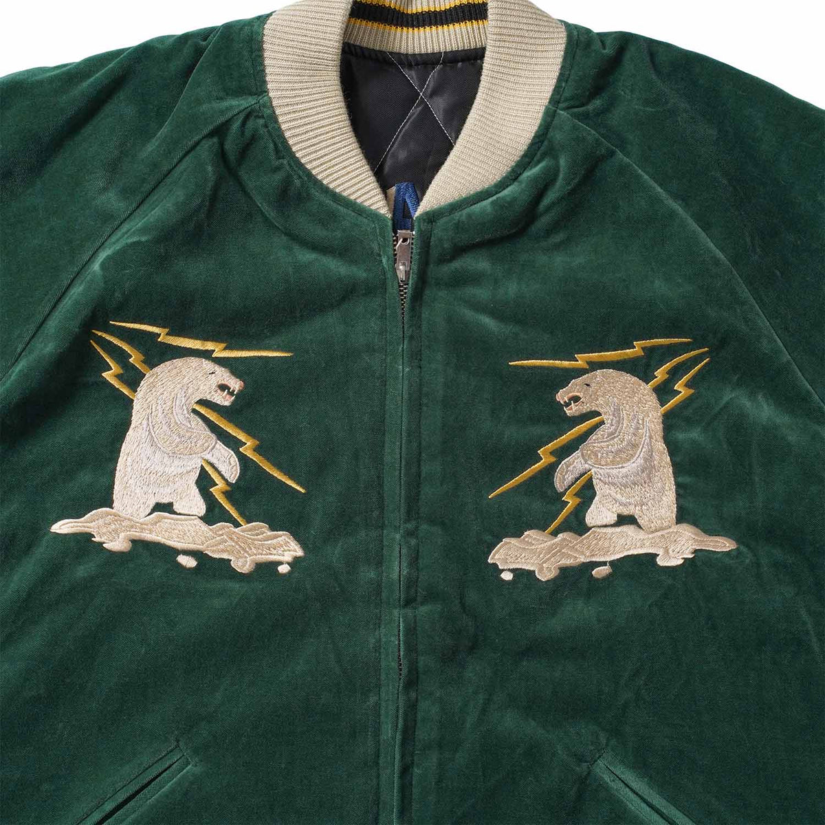 TAILOR TOYO テーラー東洋 スカジャン Late 1950s Style Velveteen Souvenir Jacket “POLAR BEAR” × “ALASKA MAP” TT15974-145