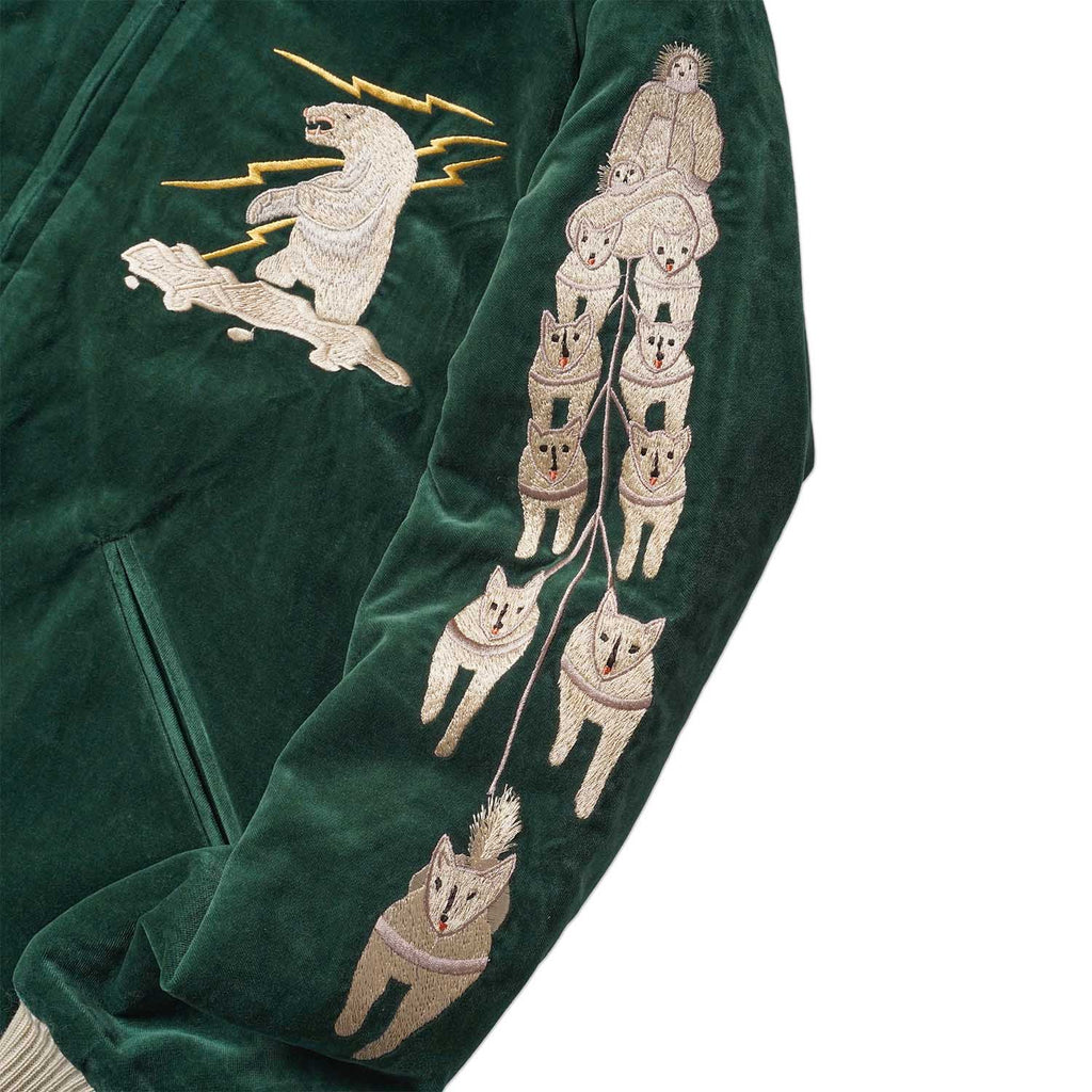 TAILOR TOYO テーラー東洋 スカジャン Late 1950s Style Velveteen Souvenir Jacket “POLAR BEAR” × “ALASKA MAP” TT15974-145